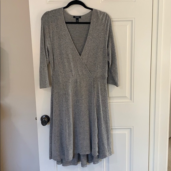 torrid Dresses & Skirts - Torrid Wrap-Style Gray Dress - 00